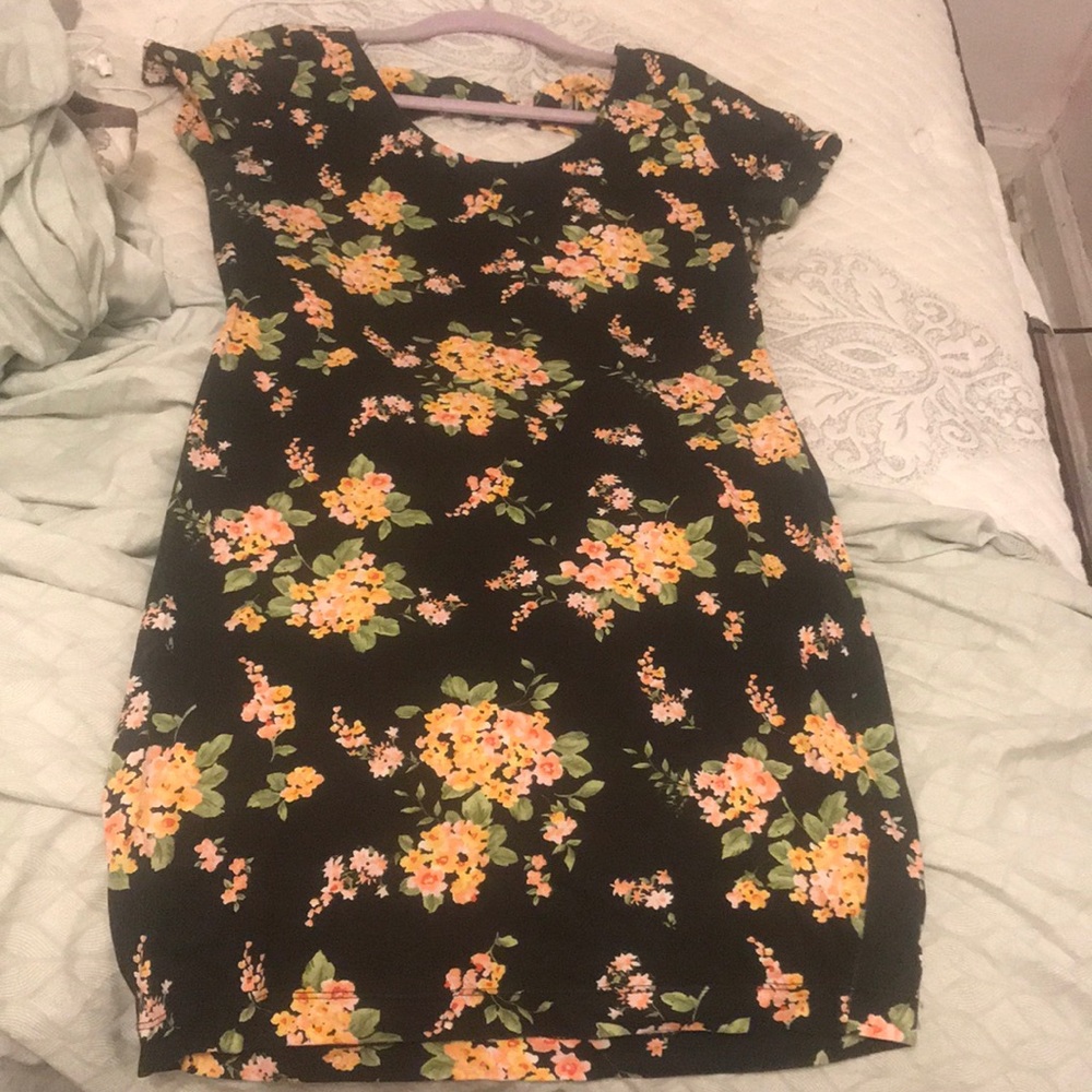 Petit tight flower dress